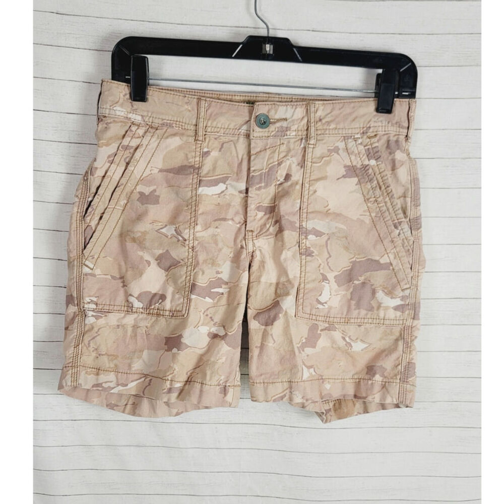 Anthropologie The Wanderer Shorts in Camo Brown/Tan, sz 26